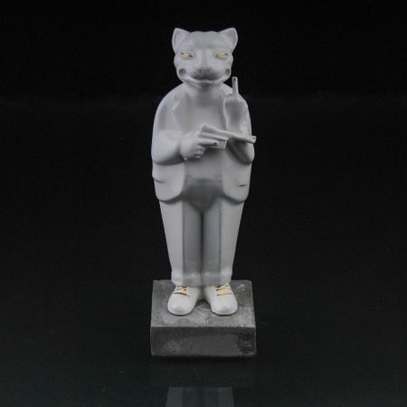 Артемий Максимау (Скульптура - 
                  7 x 20 см) Кот Бегемот