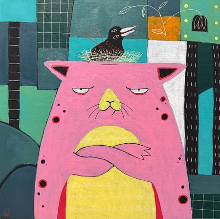 Марина Стараканами (Картина, живопись - 
                  40 x 40 см) Предел терпимости