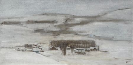 Екатерина Феоктистова (Картина, живопись - 
                  60 x 30 см) Ниже нуля