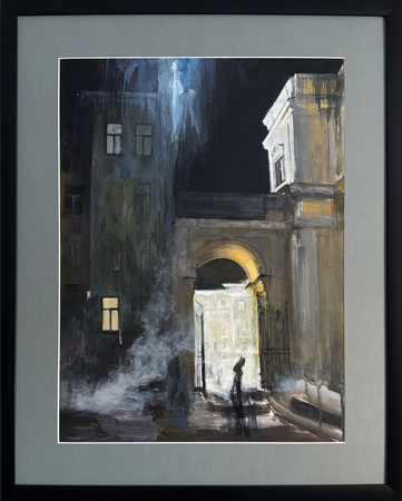 Лариса Шелиховская (Авторская графика - 
                  51 x 65 см) Мгновение