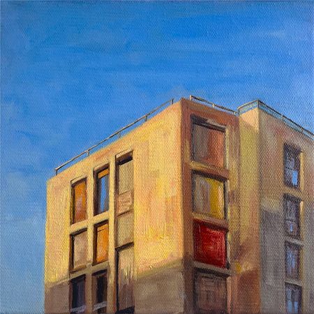 Юлия Главатских (Картина, живопись - 
                  30 x 30 см) Золотой час I