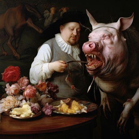 Лейла Карипова (Графика цифровая (принты) - 
                  50 x 50 см) GULA 3