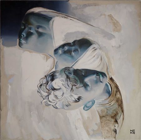Марина Нико (Картина, живопись - 
                  80 x 80 см) Боги