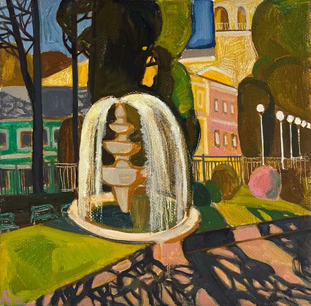 Мила Гаврилова (Картина, живопись - 
                  30 x 30 см) Вечерний свет