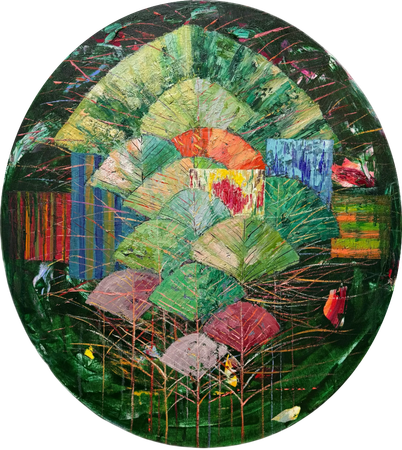 Санжар Джаббаров (Картина, живопись - 
                  90 x 100 см) Пейзаж
