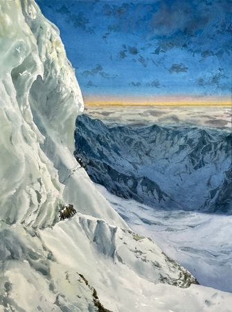 Юлия Дёмина (Картина, живопись - 
                  60 x 80 см) Восход и восходящие