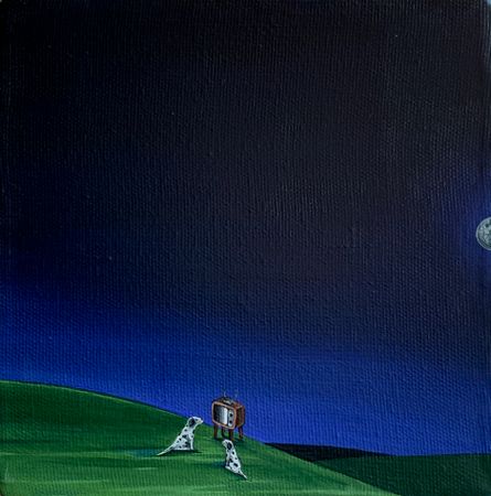 СВЕТ-ЛАНА (Картина, живопись - 
                  20 x 20 см) Свободное время
