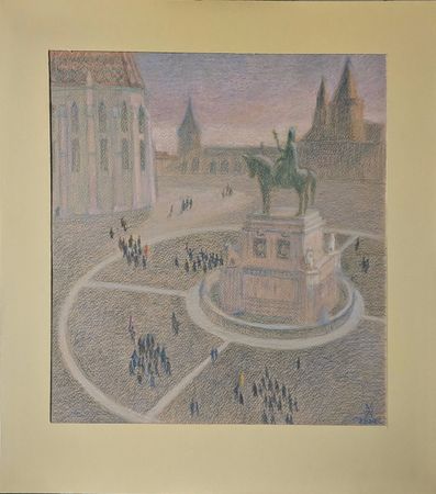 Екатерина Маланьина (Авторская графика - 
                  42 x 47 см) Предводитель
