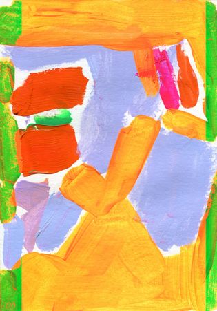 Олеся Лишаева (Авторская графика - 
                  21 x 30 см) Теплый вечер. Абстракция