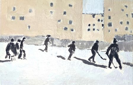 Дарья Петухова (Картина, живопись - 
                  15 x 10 см) Спортсмены