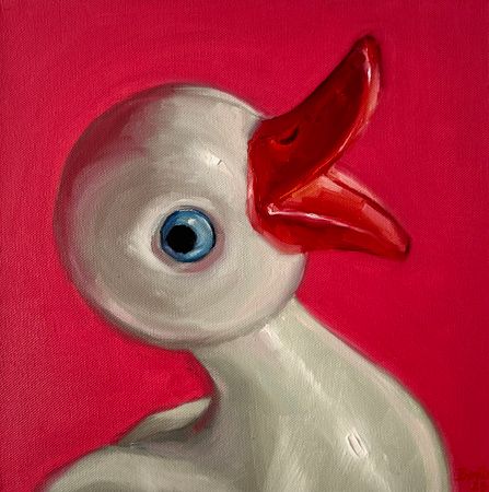 Катерина Брайко (Картина, живопись - 
                  30 x 30 см) Утенок