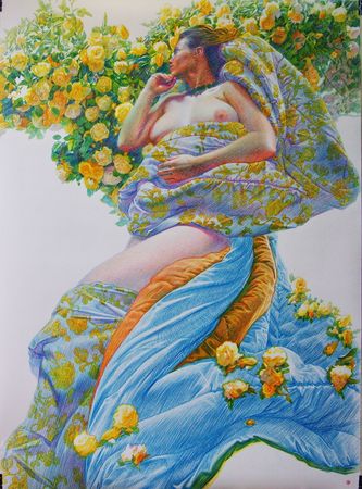 Алан Хатагты (Авторская графика - 
                  150 x 200 см) Русская Флора