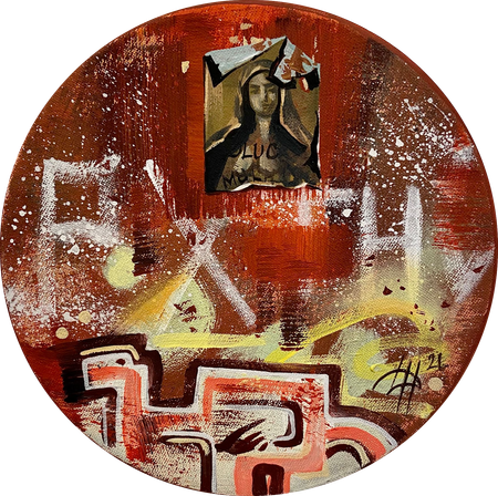 Динара Хёртнагль (Картина, живопись - 
                  20 x 20 см) Urban Naples