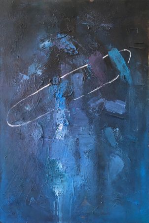 Олег Агафонов (Картина, живопись - 
                  60 x 80 см) 726 часов тьмы. Декабрь (из серии "Сезоны")