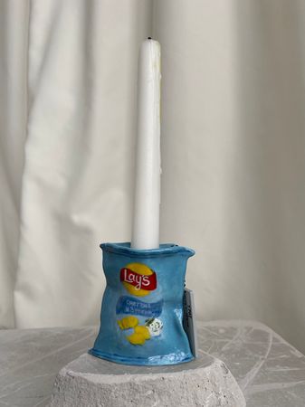 Елизавета Букина (Объект - 
                  8 x 9.5 см) Подсвечник Lay's