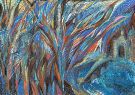 Юнна Никитина (Авторская графика - 
                  60 x 42 см) Привет из прошлого в прошлое