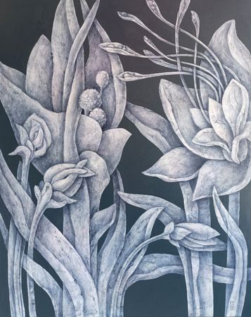 Наталья Порошина (Картина, живопись - 
                  80 x 100 см) Часы медлительности