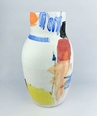 Мария Софронова (Скульптура - 
                  25 x 35 см) BLUE LINE vase