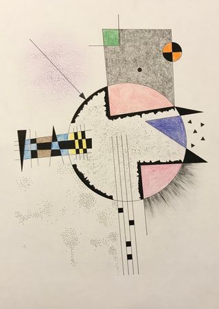 Юрий Ростиславский (Авторская графика - 
                  29 x 42 см) Реконструкция