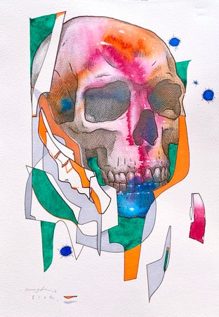 Александр Blot (Авторская графика - 
                  21 x 30.5 см) Танатофобия