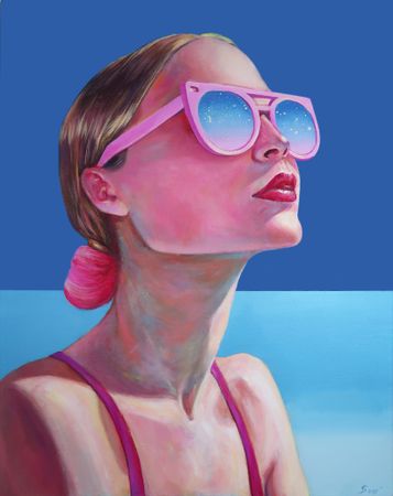 Светлана Искоских (Картина, живопись - 
                  80 x 100 см) Свет сквозь мгновение