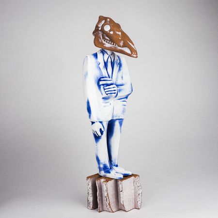 Катерина Алимова (Скульптура - 
                  9 x 37 см) Кофе-брейк ("от работы кони...")