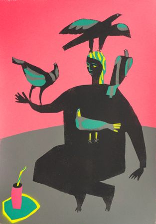 Александр Бирук (Авторская графика - 
                  30 x 42 см) Пикник