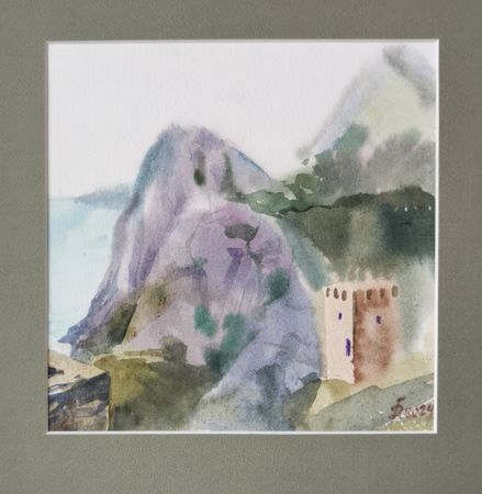 Регина Буглеева (Авторская графика - 
                  29 x 30 см) Генуэзская крепость