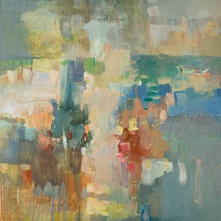 Ольга Кожевникова (Картина, живопись - 
                  60 x 60 см) Полдень
