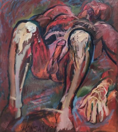 Татьяна Левченко (Картина, живопись - 
                  80 x 90 см) Сладкий сон Фавна