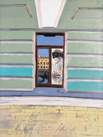Саша Мельникова (Картина, живопись - 
                  30 x 40 см) Шепот города (СПб)