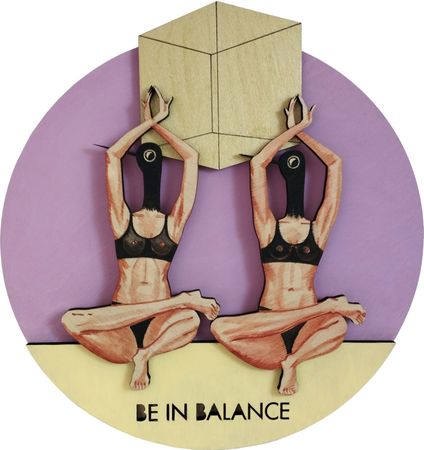 Наталья Лотарева (Объект - 
                  34 x 36 см) Be in balance