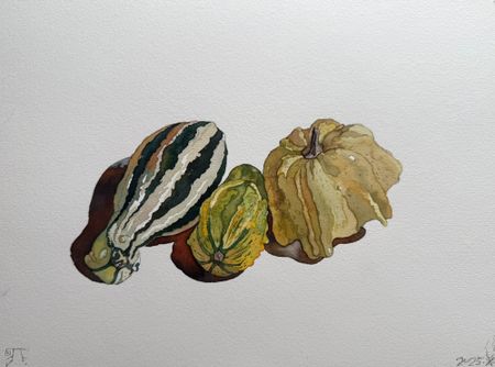 Петр Захаров (Авторская графика - 
                  32 x 24 см) Тыквы