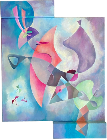 Марина Тийк (Картина, живопись - 
                  70 x 90 см) Радость бытия. Часть 2