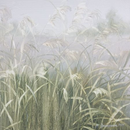 Татьяна Прокшина (Картина, живопись - 
                  40 x 40 см) Рядом с домом