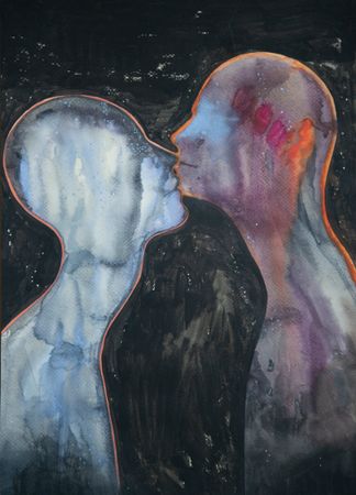 Елизавета Журавлева (Авторская графика - 
                  29 x 40 см) Умиротворение