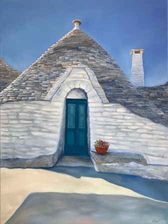 Елена Курочко (Картина, живопись - 
                  60 x 80 см) Трулли Альберобелло Апулия