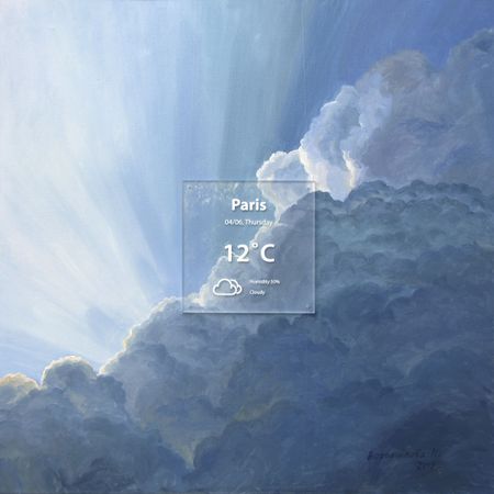 Наталия Ворошилова (Картина, живопись - 
                  80 x 80 см) Париж