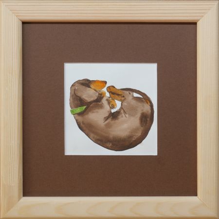 Valentine Solonski (Авторская графика - 
                  23.5 x 23.5 см) Охотничьи сны