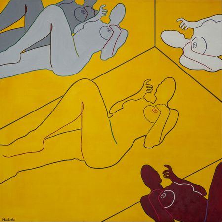 Генри Маштоц (Картина, живопись - 
                  100 x 100 см) Internal Reflections