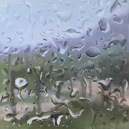 Александра Курьянова (Картина, живопись - 
                  25 x 25 см) Теплеет
