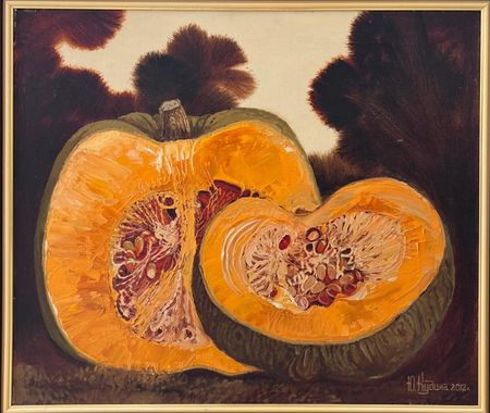 Юлия Небосова (Кудина) (Картина, живопись - 
                  60 x 50 см) Тыква с хутора Кирпили