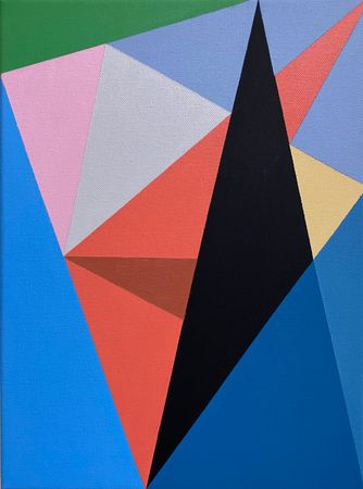 Юрий Ростиславский (Картина, живопись - 
                  30 x 40 см) Морфология треугольника