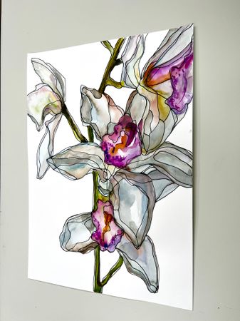 Инна Сумина (Авторская графика - 
                  29.7 x 42 см) В облаках I
