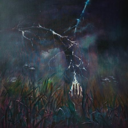 Ева Аракчеева (Картина, живопись - 
                  100 x 100 см) Мгновение до грома