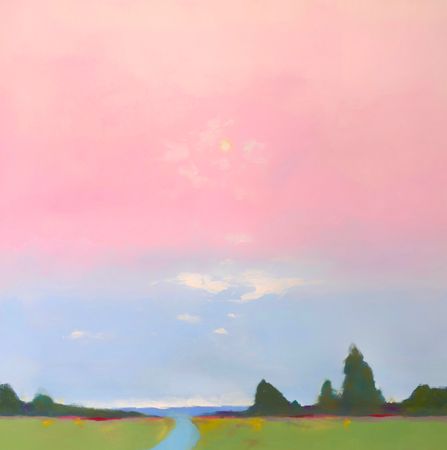 Анна Ганина (Картина, живопись - 
                  100 x 100 см) Summer evenings