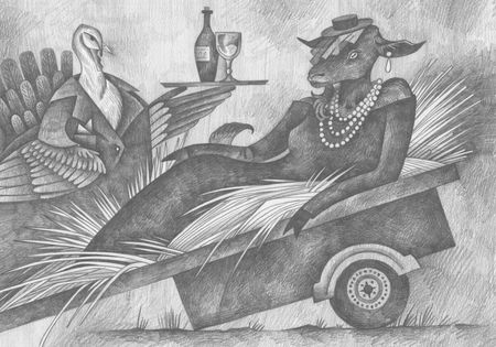 Витана Маковская (Авторская графика - 
                  29.7 x 21 см) Царица Савская