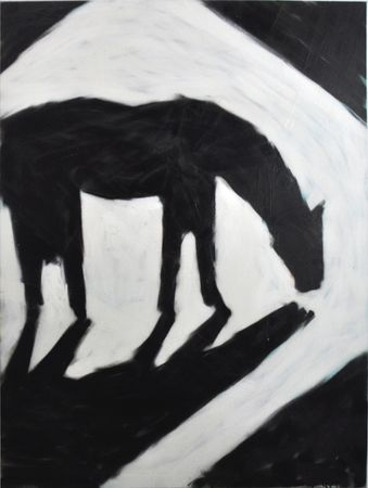 Любовь Лисицына (Картина, живопись - 
                  80 x 120 см) Лошадь белая