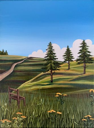 СВЕТ-ЛАНА (Картина, живопись - 
                  15 x 20 см) Наблюдатель