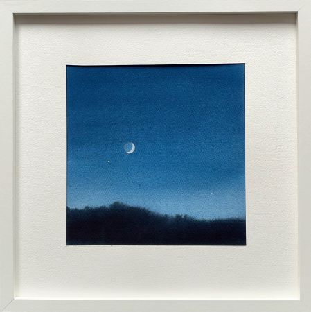 Александра Савина (Авторская графика - 
                  30 x 30 см) Луна на горизонте
